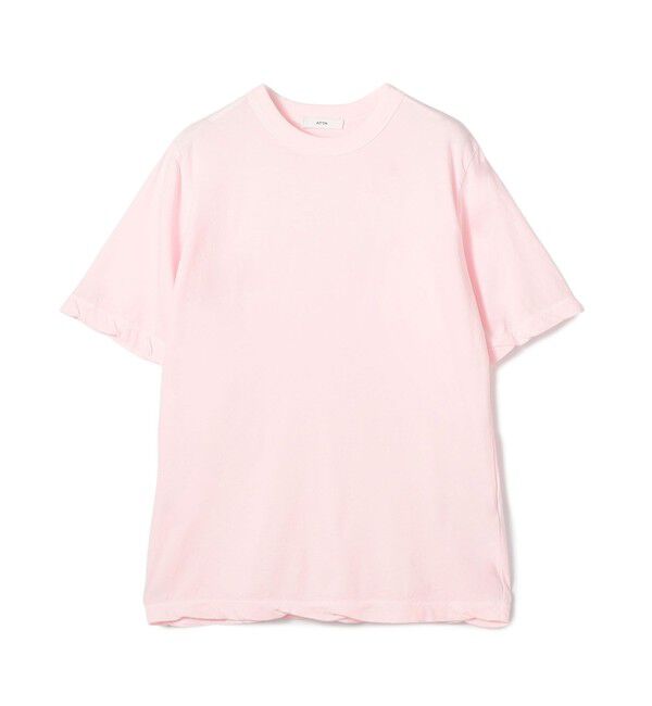 TOMORROWLAND BUYING WEAR「ATON STANDARD ハーフスリーブプルオーバー」|Tシャツ・カットソー|31 ライトピンク