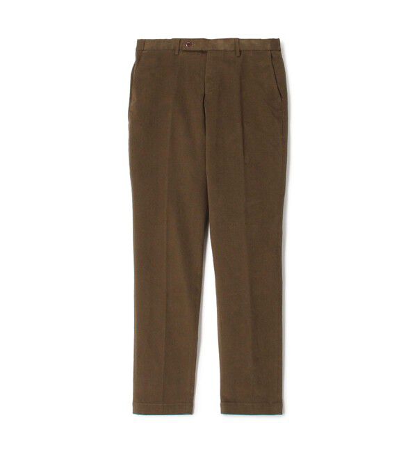 TOMORROWLAND MENS「コットンストレッチ ピーチスキンイージースラックス SONDRIO」|スラックス|57 カーキ