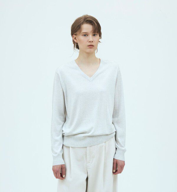 GALERIE VIE「【WEB先行予約】プレーンウール Vネックプルオーバー」|ニット・セーター|