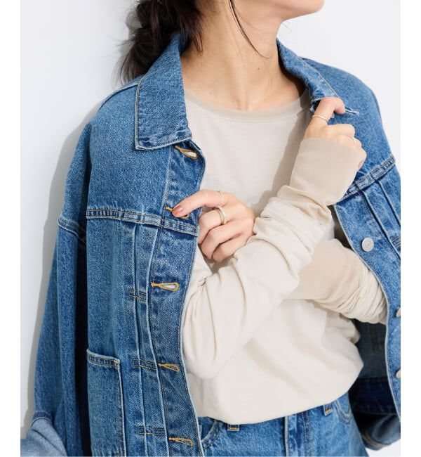 SLOBE IENA「《WEB限定カラーあり/追加7予約》レイヤードスリーブロンTEE」|Tシャツ・カットソー|