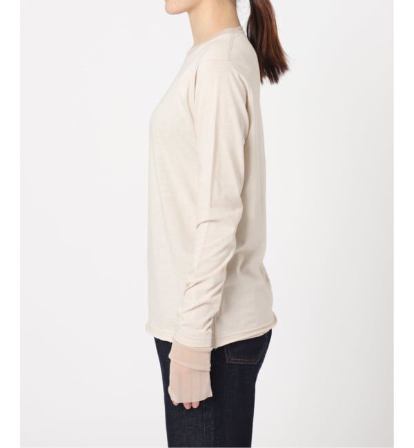 SLOBE IENA「《WEB限定カラーあり/追加7予約》レイヤードスリーブロンTEE」|Tシャツ・カットソー|