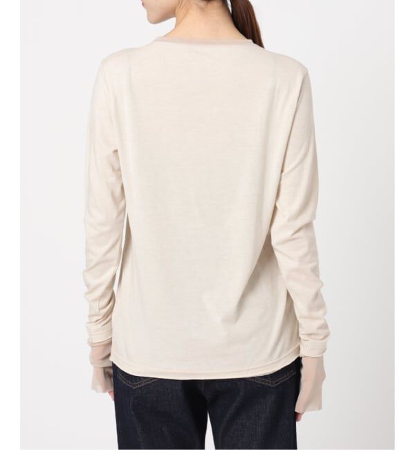 SLOBE IENA「《WEB限定カラーあり/追加7予約》レイヤードスリーブロンTEE」|Tシャツ・カットソー|