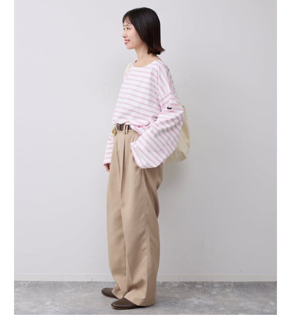 SLOBE IENA「《追加》LE MINOR/ルミノア SLOBE別注 ビッグボーダロンTEE」|Tシャツ・カットソー|