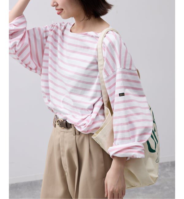 SLOBE IENA「《追加》LE MINOR/ルミノア SLOBE別注 ビッグボーダロンTEE」|Tシャツ・カットソー|