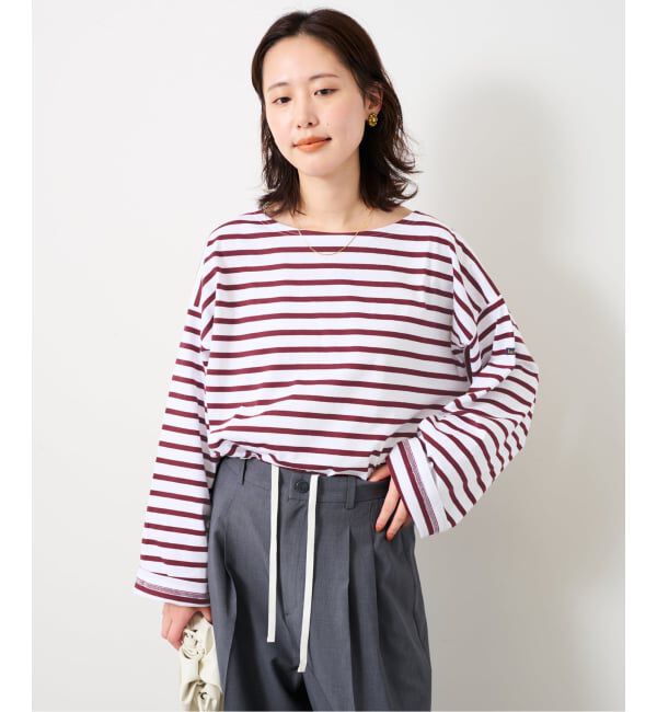 SLOBE IENA「《追加》LE MINOR/ルミノア SLOBE別注 ビッグボーダロンTEE」|Tシャツ・カットソー|