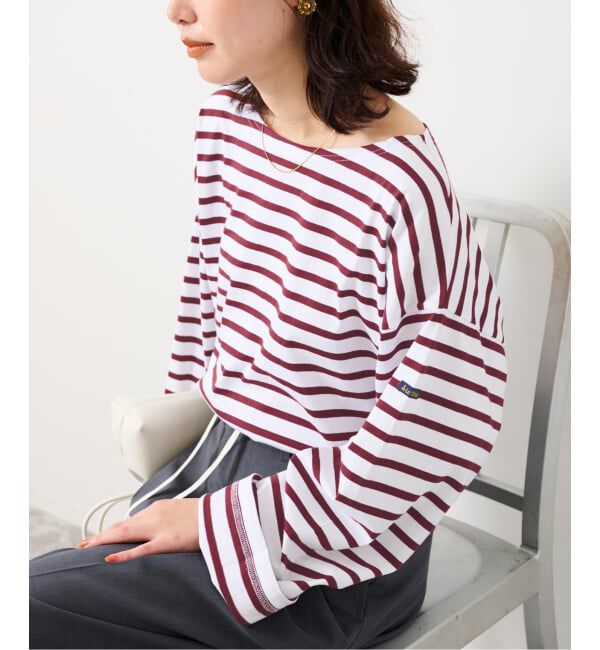 SLOBE IENA「《追加》LE MINOR/ルミノア SLOBE別注 ビッグボーダロンTEE」|Tシャツ・カットソー|