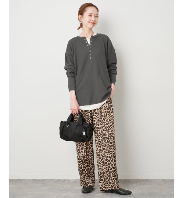 SLOBE IENA「HANES/ヘインズ SLOBE別注 ヘンリーネックワッフル ロンTEE」|Tシャツ・カットソー|
