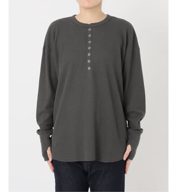 SLOBE IENA「HANES/ヘインズ SLOBE別注 ヘンリーネックワッフル ロンTEE」|Tシャツ・カットソー|