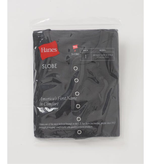 SLOBE IENA「HANES/ヘインズ SLOBE別注 ヘンリーネックワッフル ロンTEE」|Tシャツ・カットソー|