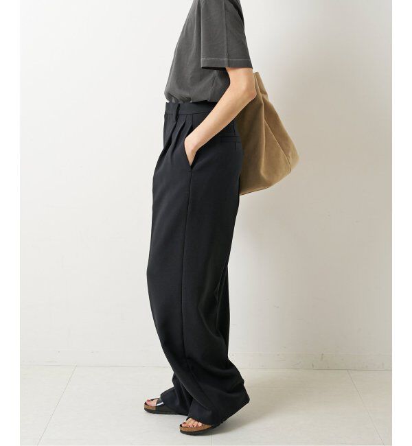 Spick and Span「≪追加≫ダブルクロスツータックパンツ」|スラックス|
