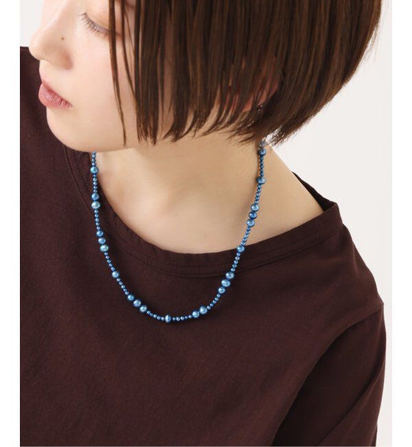 Lilas by Spick&Span「エシカルインディゴパールランダムセット50cmネックレス K10」|ネックレス|