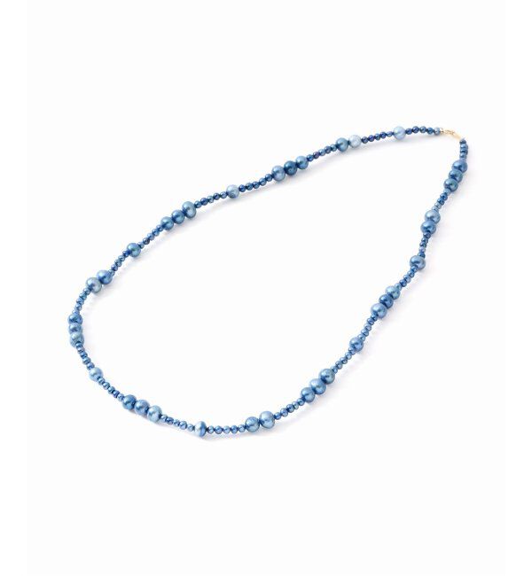 Lilas by Spick&Span「エシカルインディゴパールランダムセット50cmネックレス K10」|ネックレス|