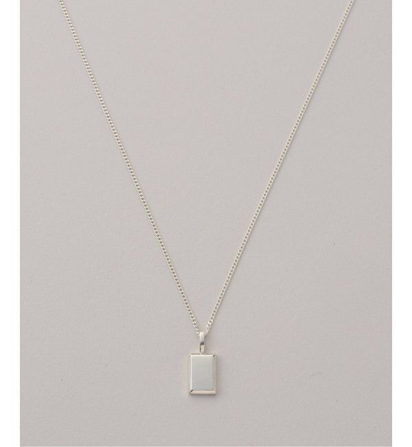Spick and Span「《WEB限定》【SAMH by LILAS】インゴットモチーフ50cmネックレス SV」|ネックレス|