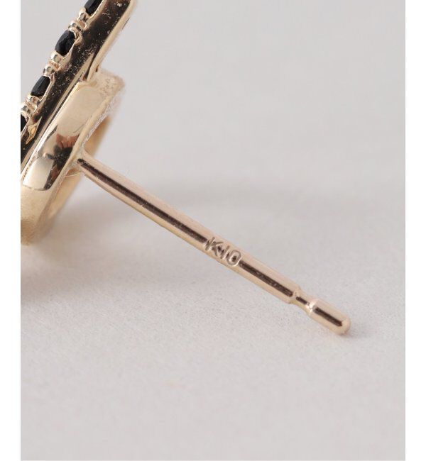 Lilas by Spick&Span「オニキスマンテルピアス K10（両耳）」|ピアス|