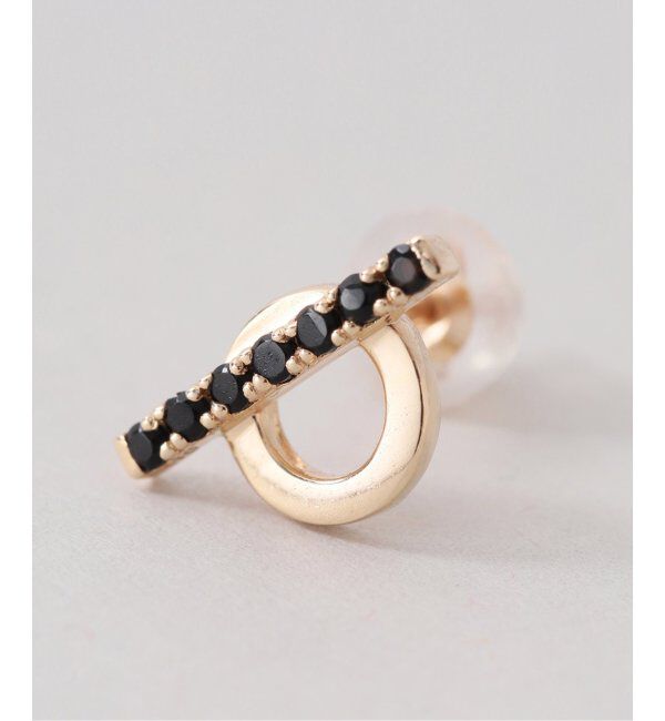 Lilas by Spick&Span「オニキスマンテルピアス K10（両耳）」|ピアス|