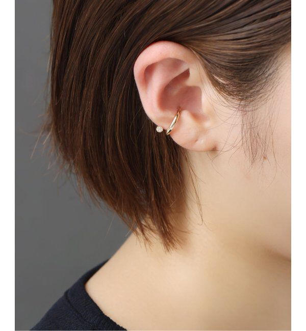 Lilas by Spick&Span「べゼルダイヤイヤーカフ K10（片耳）」|イヤーカフ|