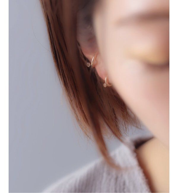 Lilas by Spick&Span「べゼルダイヤイヤーカフ K10（片耳）」|イヤーカフ|