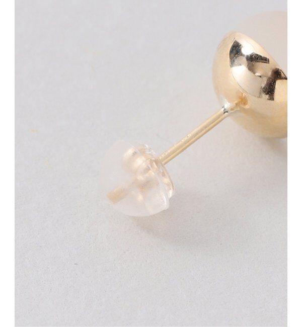 Lilas by Spick&Span「フロストクォーツ8mmカップボールピアス K10（両耳）」|ピアス|