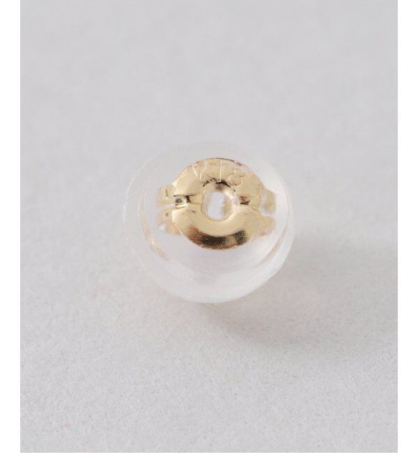 Lilas by Spick&Span「グリーンアゲート8mmカップボールピアス K10（両耳）」|ピアス|
