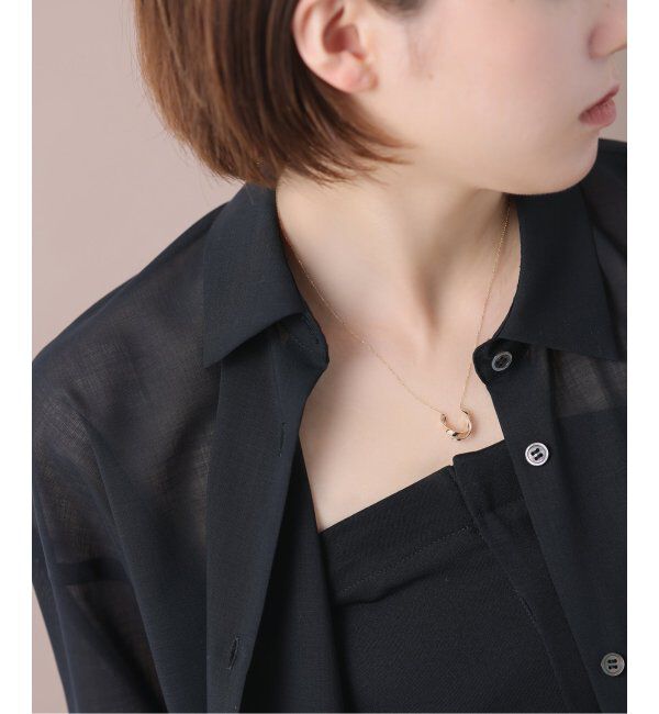 Lilas by Spick&Span「2ラインツイストモチーフ50cmネックレス K10」|ネックレス|
