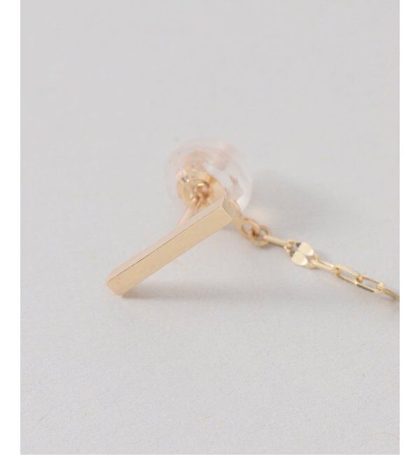 Lilas by Spick&Span「トゥインクルチェーンバーピアス K10(両耳)」|ピアス|