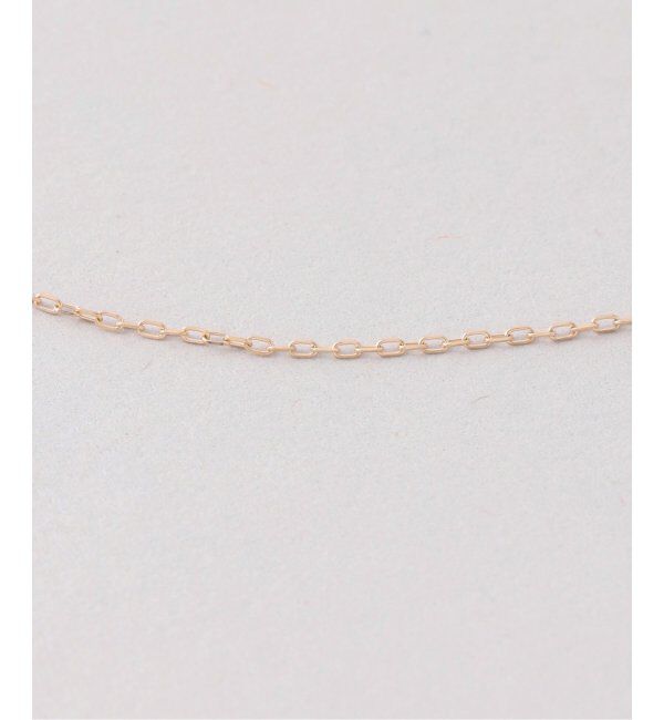 Lilas by Spick&Span「スクエアパヴェダイヤ45cmネックレス K10」|ネックレス|