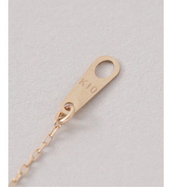 Lilas by Spick&Span「スクエアパヴェダイヤ45cmネックレス K10」|ネックレス|