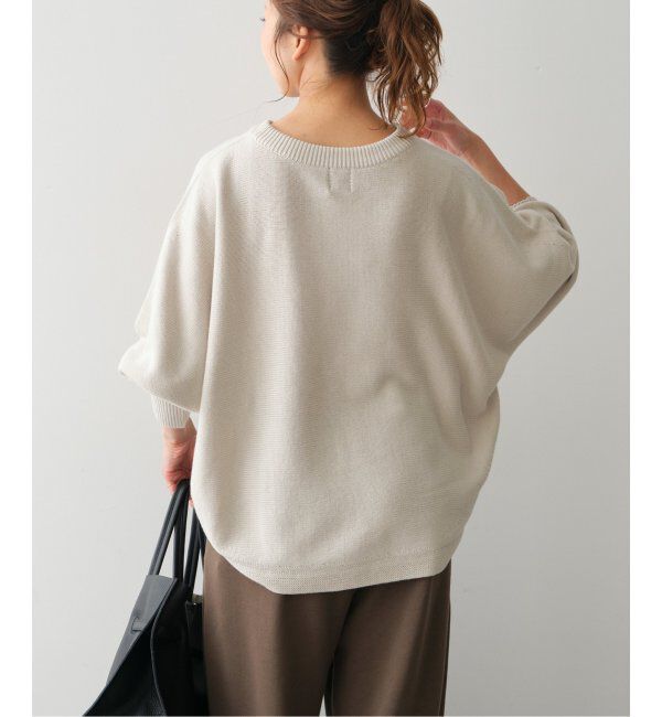 Spick and Span「《追加》バルキーヤーン ドルマンロングリブニット」|ニット・セーター|