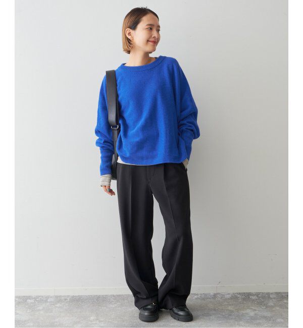Spick and Span「《追加》バルキーヤーン ドルマンロングリブニット」|ニット・セーター|