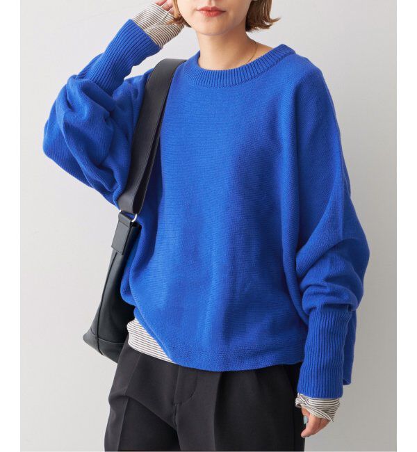 Spick and Span「《追加》バルキーヤーン ドルマンロングリブニット」|ニット・セーター|