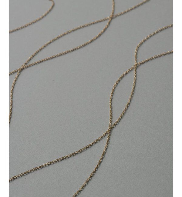 Lilas by Spick&Span「スパイラルアズキチェーン55cmネックレス K10」|ネックレス|