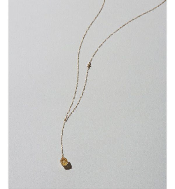 Lilas by Spick&Span「ティアドロップルチルYネックレス K10」|ネックレス|