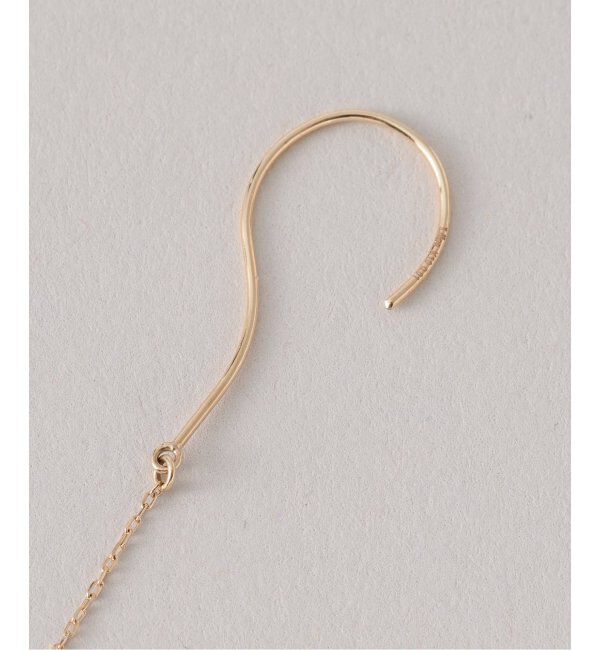 Lilas by Spick&Span「ティアドロップルチルピアス K10（両耳）」|ピアス|