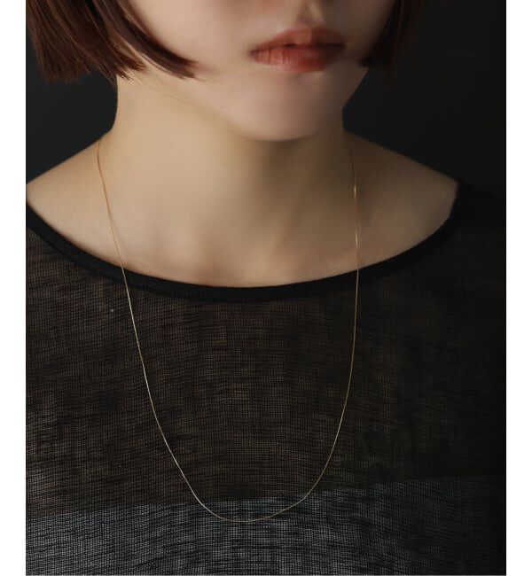Lilas by Spick&Span「《WEB限定》5mmボールYチェーンネックレス K10」|ネックレス|