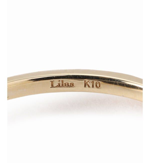 Lilas by Spick&Span「オーバルオニキスフラットリング K10」|リング|