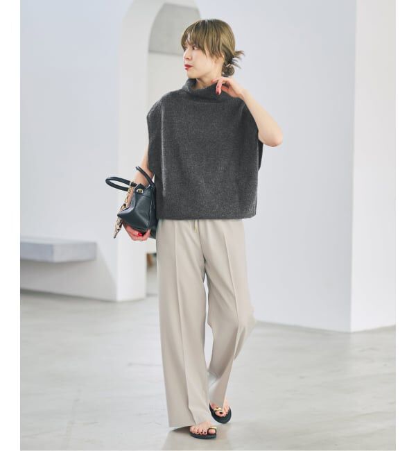 Spick and Span「《新色有り / 追加》オフタートルニットベスト」|ベスト・ジレ|