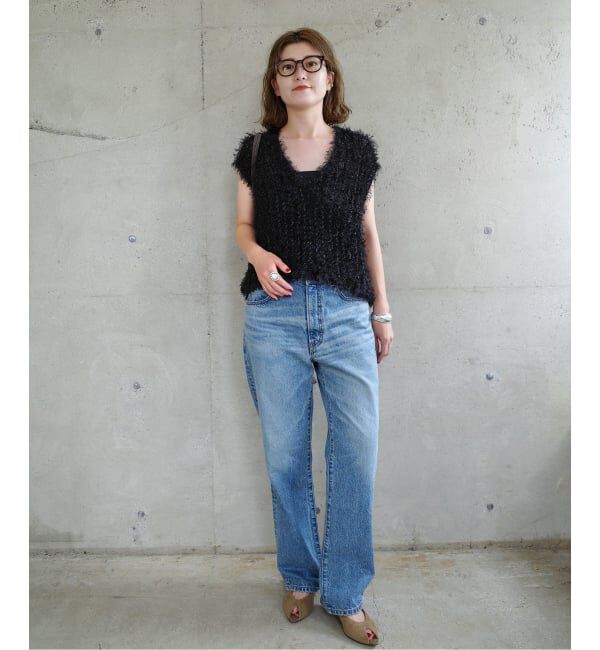 Spick and Span「フェザーヤーンニットベスト」|ベスト・ジレ|