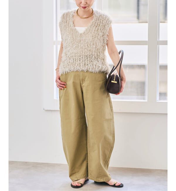 Spick and Span「フェザーヤーンニットベスト」|ベスト・ジレ|