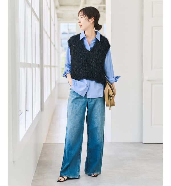 Spick and Span「フェザーヤーンニットベスト」|ベスト・ジレ|