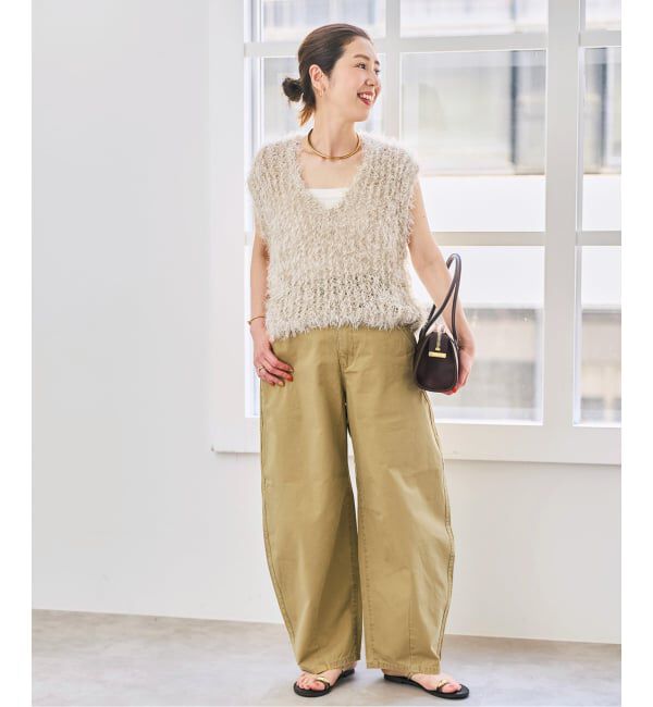 Spick and Span「フェザーヤーンニットベスト」|ベスト・ジレ|