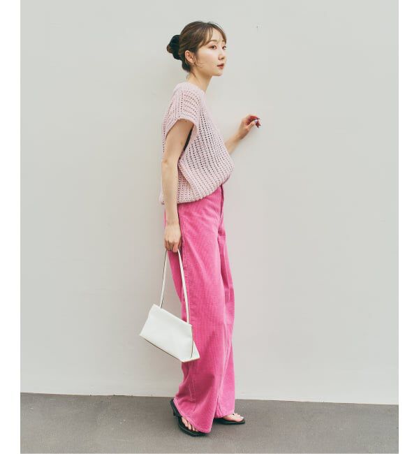 NOBLE「《WEB＆一部店舗限定》【SELLICHI】3G片畦ベスト」|ニット・セーター|