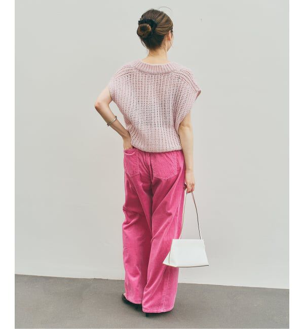 NOBLE「《WEB＆一部店舗限定》【SELLICHI】3G片畦ベスト」|ニット・セーター|
