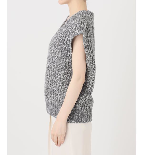NOBLE「《WEB＆一部店舗限定》【SELLICHI】3G片畦ベスト」|ニット・セーター|