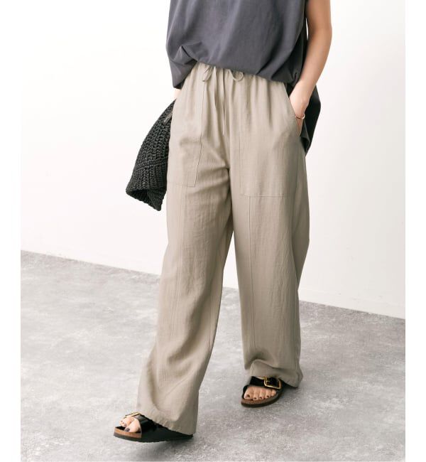 Spick and Span「《WEB限定 / 追加2予約》ドレープツイルイージーファティーグパンツ」|その他|