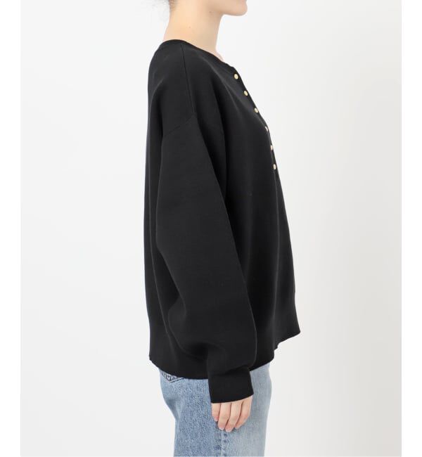 Spick and Span「《WEB限定カラー有り / 追加予約》メタルボタンヘンリーネックニット」|ニット・セーター|