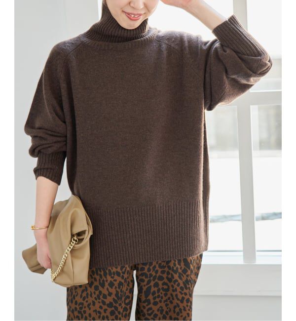 Spick and Span「《予約》ウールカシミヤハイネックプルオーバー」|ニット・セーター|