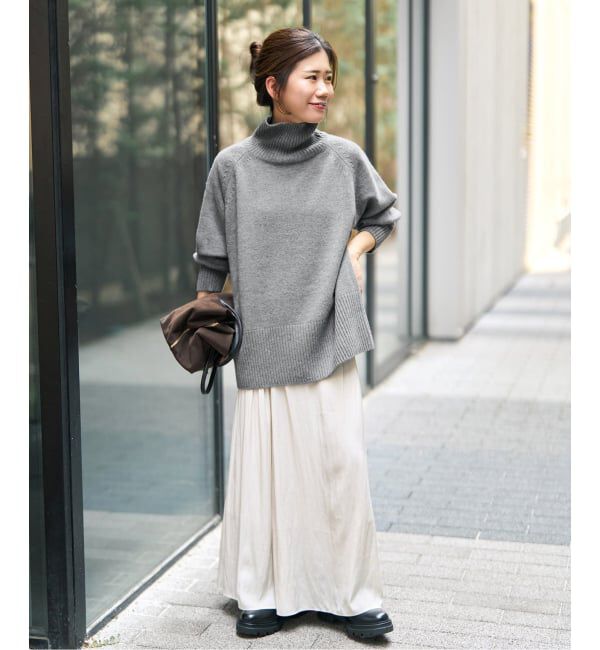 Spick and Span「《予約》ウールカシミヤハイネックプルオーバー」|ニット・セーター|