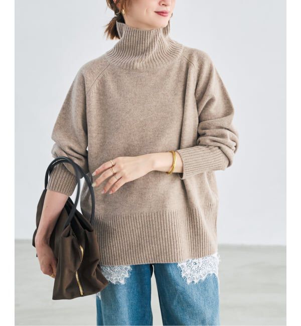 Spick and Span「《予約》ウールカシミヤハイネックプルオーバー」|ニット・セーター|