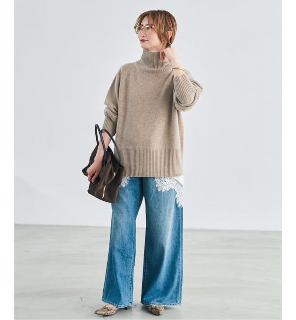 Spick and Span「《予約》ウールカシミヤハイネックプルオーバー」|ニット・セーター|