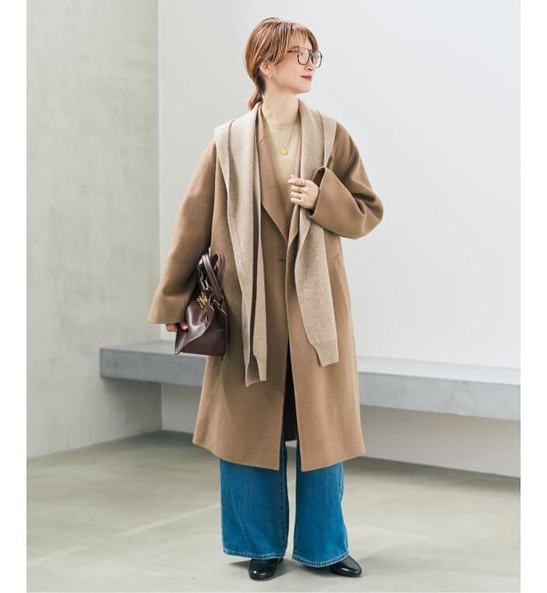 Spick and Span「《予約》ウールカシミヤフーディーストール」|ストール|